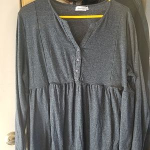 Long sleeve babydoll tunic top. Size 3xl